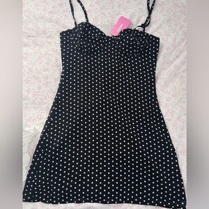 Edikted Black and White Polka Dot Top